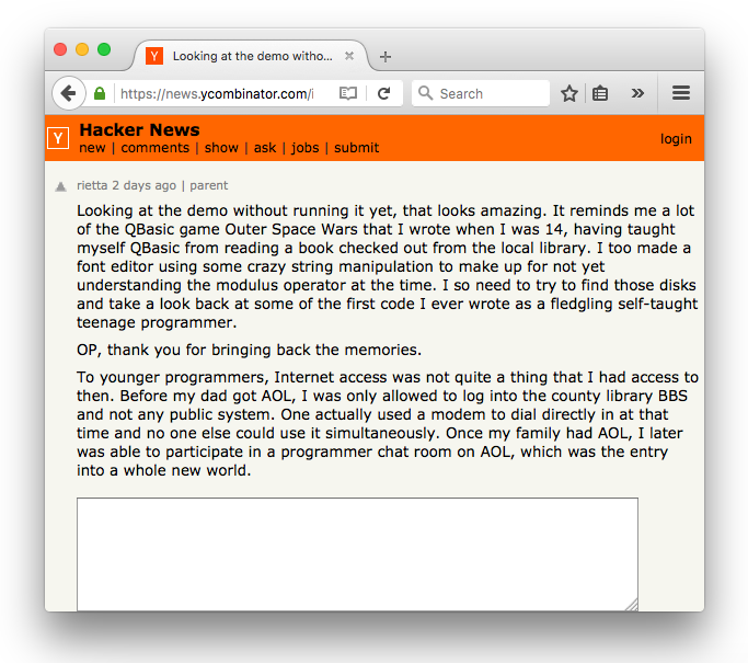 Visit the thread on Hacker News.