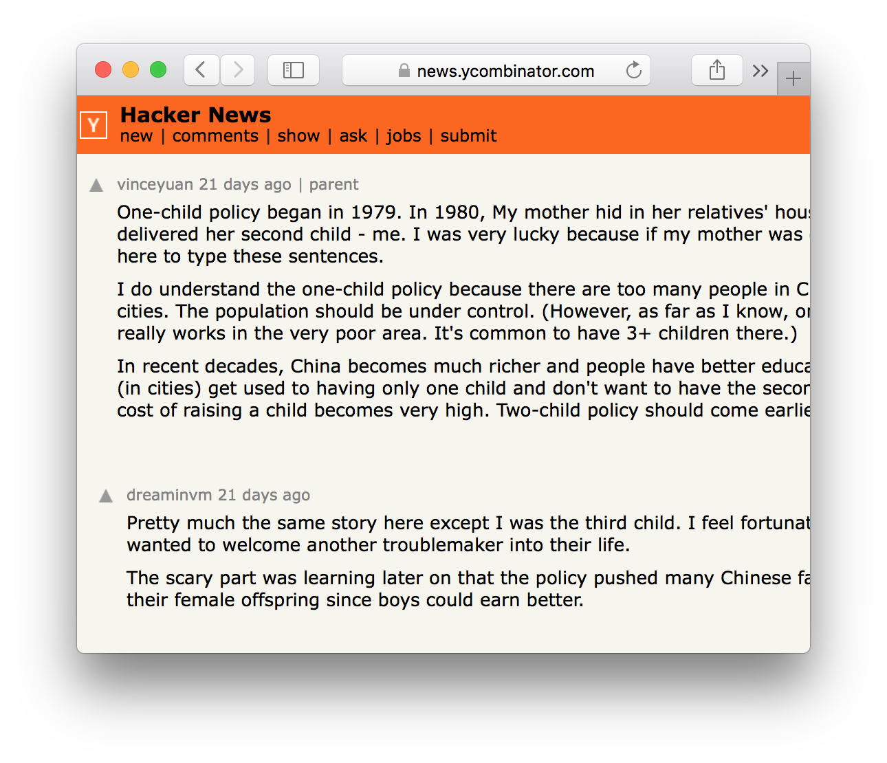 Visit the thread on Hacker News.
