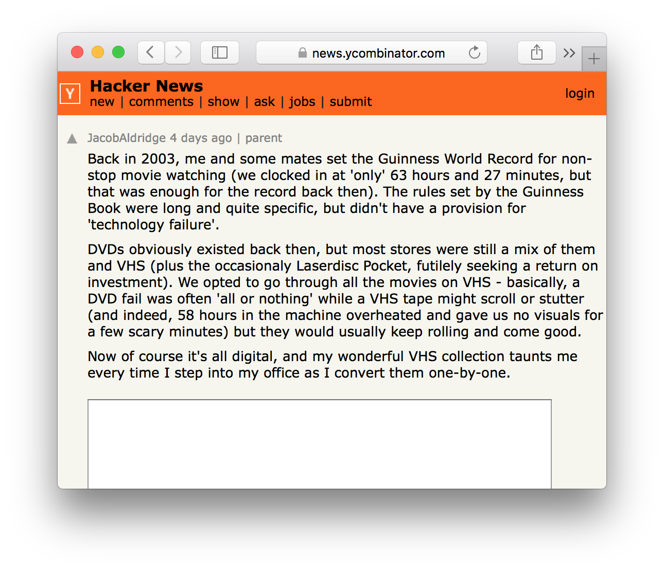 Visit the thread on Hacker News.